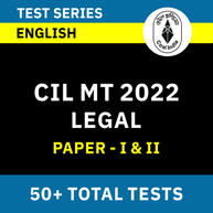 CIL Management Trainee Legal Paper -I & Paper -II 2022 | Complete Test Series by Adda247